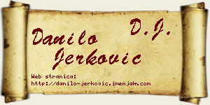 Danilo Jerković vizit kartica